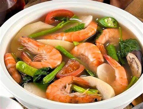  Sinigang na Hipon!  Savor the Tangy Delight of Sour Shrimp Soup with Fresh Vegetables